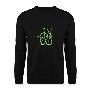 90ème anniversaire - Sweat-shirt Unisexe - noir - Devant - Alina (178cm) & Michal (187cm)