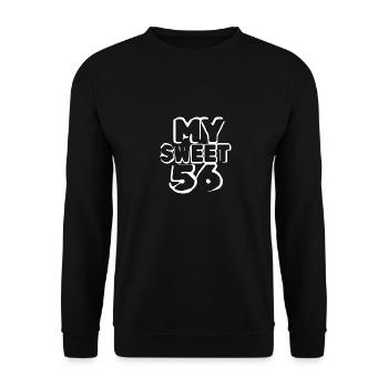 56 ans - Sweat-shirt Unisexe - noir - Devant - Alina (178cm) & Michal (187cm)