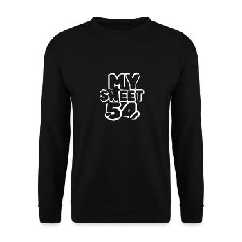 Sweet 54 - Unisex Sweatshirt - black - Front - Alina (178cm) & Michal (187cm)