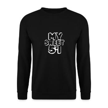 51 - Unisex Pullover - Schwarz - Vorne - Alina (178cm) & Michal (187cm)