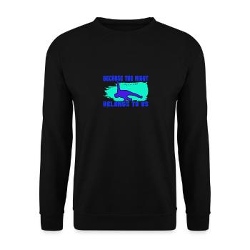 Breakdance BBoy Night nous appartient - Sweat-shirt Unisexe - noir - Devant - Alina (178cm) & Michal (187cm)