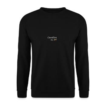 Cavalière en or - Sweat-shirt Unisexe - noir - Devant - Alina (178cm) & Michal (187cm)