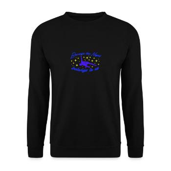 Breakdance BBoy Night Belongs To Us - Unisex Pullover - Schwarz - Vorne - Alina (178cm) & Michal (187cm)
