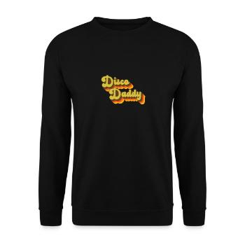Disco Daddy Retro 60's 70s Party Costume Dad - Unisex Sweatshirt - black - Front - Alina (178cm) & Michal (187cm)