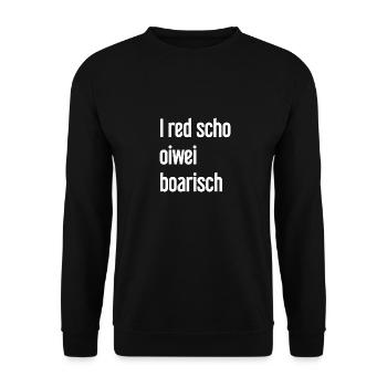 I red scho oiwei boarisch - Sweat-shirt Unisexe - noir - Devant - Alina (178cm) & Michal (187cm)