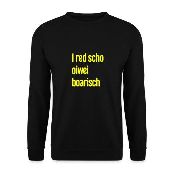 I red scho oiwei boarisch - Sweat-shirt Unisexe - noir - Devant - Alina (178cm) & Michal (187cm)
