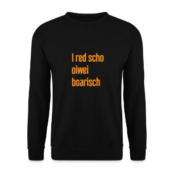 I red scho oiwei boarisch - Sweat-shirt Unisexe - noir - Devant - Alina (178cm) & Michal (187cm)
