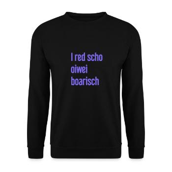 I red scho oiwei boarisch - Sweat-shirt Unisexe - noir - Devant - Alina (178cm) & Michal (187cm)