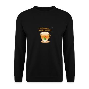 Caramel Macchiato - Unisex Sweatshirt - black - Front - Alina (178cm) & Michal (187cm)