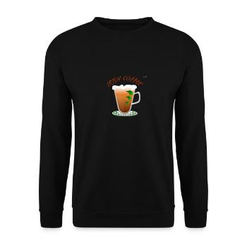 Irish coffee - Unisex Sweatshirt - black - Front - Alina (178cm) & Michal (187cm)