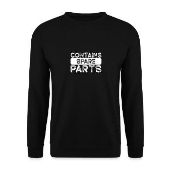 Bionic Spare Parts Design Knee and Hip Replacement - Unisex Sweatshirt - black - Front - Alina (178cm) & Michal (187cm)