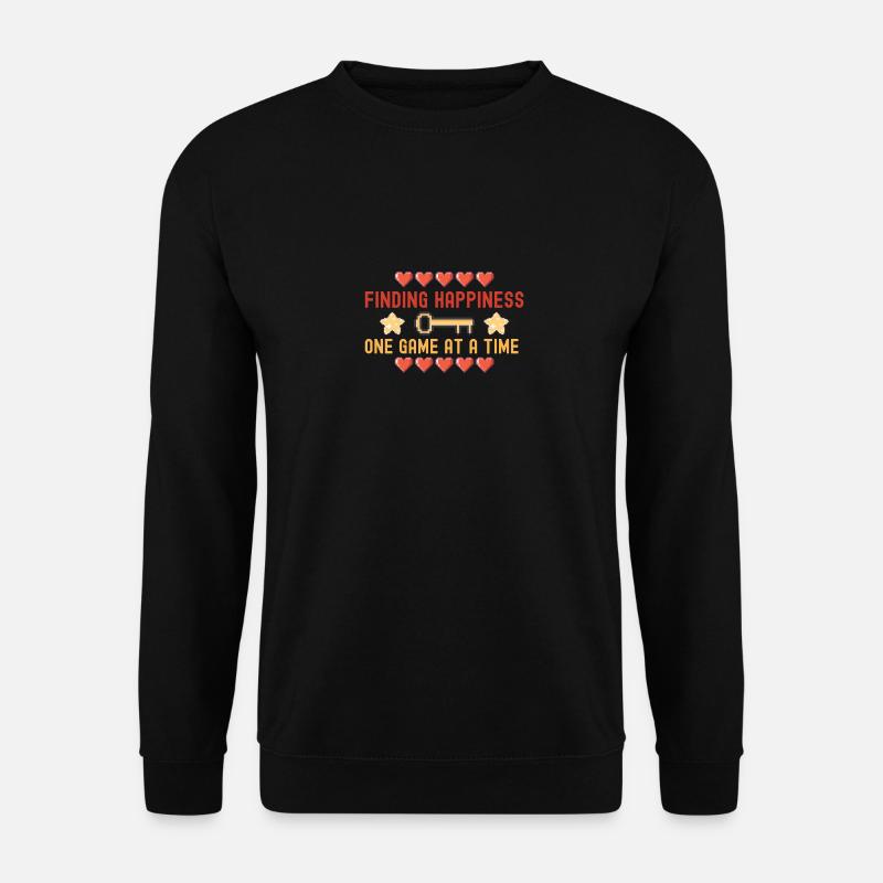 Gaming Happiness Video Game Gamer - Unisex Pullover - Schwarz
