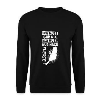 Fuerte Fuerteventura Urlaub Sommerurlaub Sonne Url - Unisex Pullover - Schwarz - Vorne - Alina (178cm) & Michal (187cm)