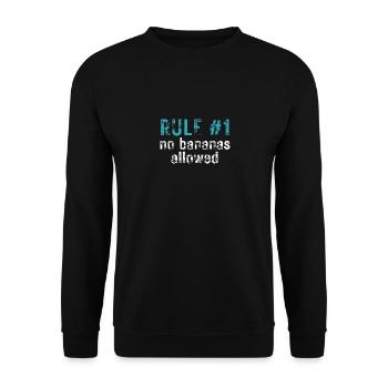 Règle #1 : Pas de bananes autorisées Croisière amusante - Sweat-shirt Unisexe - noir - Devant - Alina (178cm) & Michal (187cm)