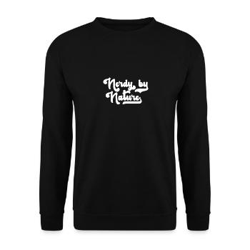 Nerd Nerdy par nature - Sweat-shirt Unisexe - noir - Devant - Alina (178cm) & Michal (187cm)