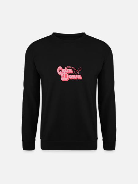Retro Style Calm Down - Unisex Sweatshirt - black