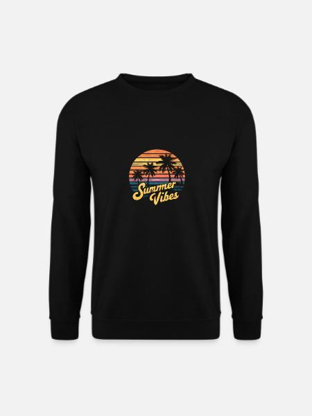 Summer vibes design - Unisex Sweatshirt - black