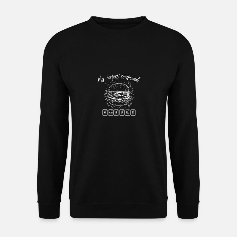 Hamburger - Unisex Pullover - Schwarz