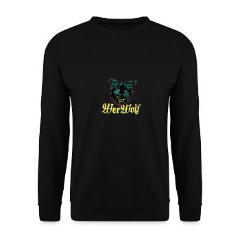 WERWOLF NIGHT - Unisex Pullover - Schwarz - Vorne - Alina (178cm) & Michal (187cm)