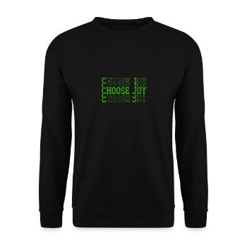 Choisissez Joy Inspirational Retro Comfort Mental - Sweat-shirt Unisexe - noir - Devant - Alina (178cm) & Michal (187cm)