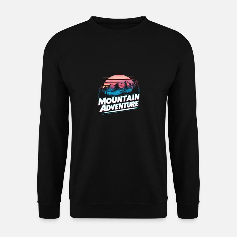 Mountain Adventure Design - Unisex Sweatshirt - black