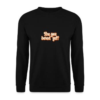 Êtes-vous ennuyé mais rétro - Sweat-shirt Unisexe - noir - Devant - Alina (178cm) & Michal (187cm)