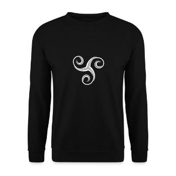 Schmucktriskele Darkedition - Unisex Pullover - Schwarz - Vorne - Alina (178cm) & Michal (187cm)