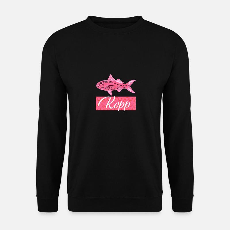 Fischkopp, Nordsee, Ostsee, Hamburg, Kiel, Meer - Unisex Pullover - Schwarz