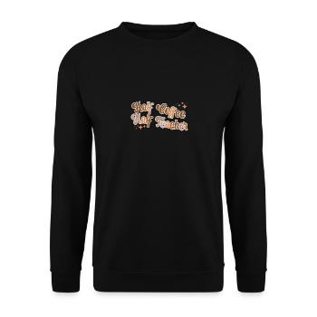 Vintage Half Coffee Half Teacher Drôle De Professeur - Sweat-shirt Unisexe - noir - Devant - Alina (178cm) & Michal (187cm)
