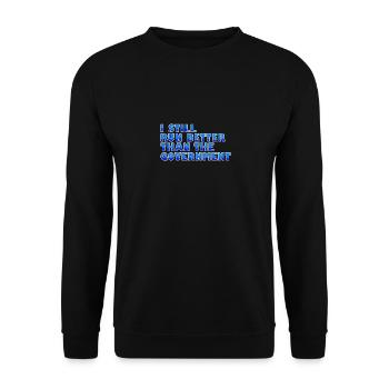 Handicap Wheelchair Disability Leg Amputee - Unisex Pullover - Schwarz - Vorne - Alina (178cm) & Michal (187cm)