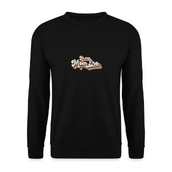 Retro In My Mom Era - Unisex Pullover - Schwarz - Vorne - Alina (178cm) & Michal (187cm)