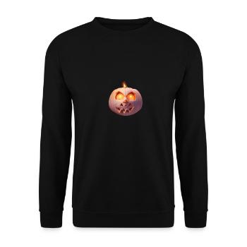 Kürbiskopp weiss - Unisex Pullover - Schwarz - Vorne - Alina (178cm) & Michal (187cm)