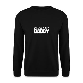 BDSM Choke Me Daddy Fetish - Sweat-shirt Unisexe - noir - Devant - Alina (178cm) & Michal (187cm)