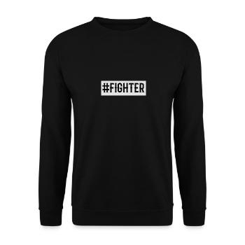 Fighter - Unisex Pullover - Schwarz - Vorne - Alina (178cm) & Michal (187cm)