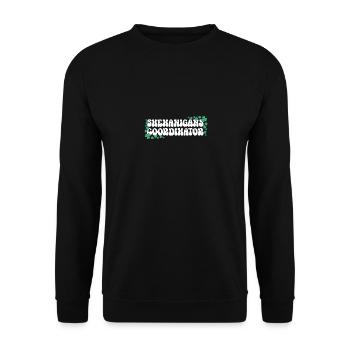 Shenanigans Coordinator Saint Patrick's Day - Unisex Sweatshirt - black - Front - Alina (178cm) & Michal (187cm)