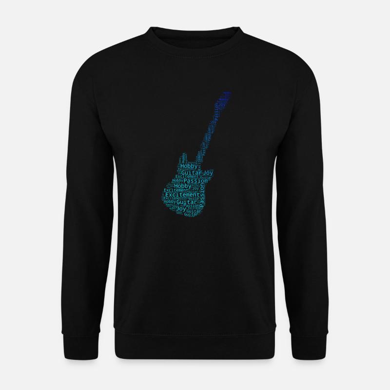Damen classical guitar E-gitarre akustische gitarr - Unisex Pullover - Schwarz