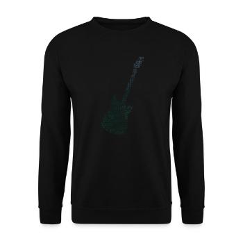 Guitar Gitarrenspieler electronic guitar - Unisex Pullover - Schwarz - Vorne - Alina (178cm) & Michal (187cm)