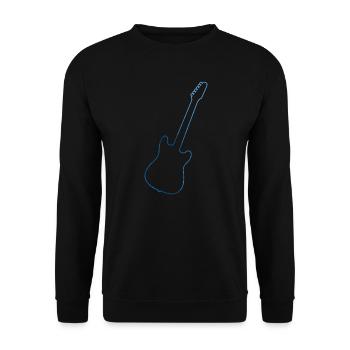akustische gitarre Damen electronic guitar - Unisex Pullover - Schwarz - Vorne - Alina (178cm) & Michal (187cm)
