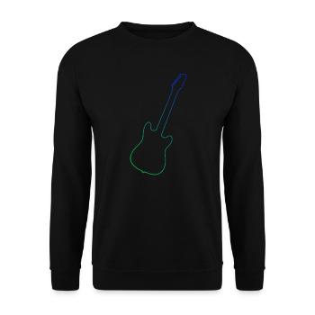 Gitarrenspieler Gitarre akustische gitarre - Unisex Pullover - Schwarz - Vorne - Alina (178cm) & Michal (187cm)
