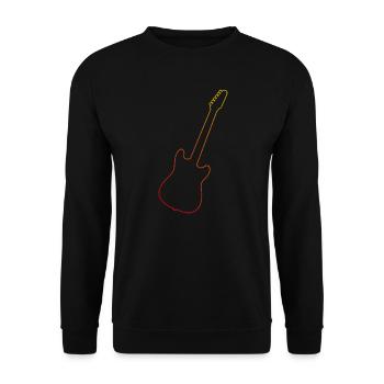 Guitariste Hommes Guitare électrique guitare électronique - Sweat-shirt Unisexe - noir - Devant - Alina (178cm) & Michal (187cm)