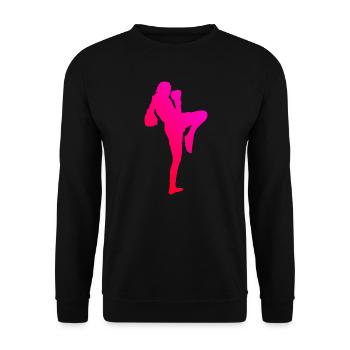 Thai Boxing Women Thai Boxing Muay Thai Thai Boxing - Unisex Sweatshirt - black - Front - Alina (178cm) & Michal (187cm)