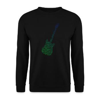 Guitariste Femmes Guitare Electrique - Sweat-shirt Unisexe - noir - Devant - Alina (178cm) & Michal (187cm)