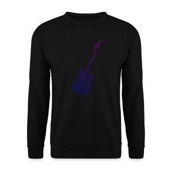 Guitare électrique Femmes Guitare électrique Guitare - Sweat-shirt Unisexe - noir - Devant - Alina (178cm) & Michal (187cm)