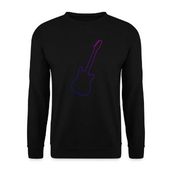 Egitarre Gitarre akustische gitarre Herren - Unisex Pullover - Schwarz - Vorne - Alina (178cm) & Michal (187cm)
