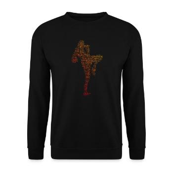 Boxe Thaï Boxe Thaï Boxeuse Thaï Muay Thai Femmes - Sweat-shirt Unisexe - noir - Devant - Alina (178cm) & Michal (187cm)