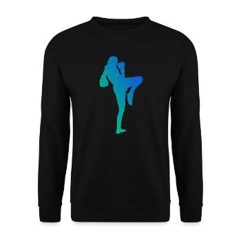 Thai Boxing Muay Thai Thai Thai Boxing Women Thai Box - Unisex Sweatshirt - black - Front - Alina (178cm) & Michal (187cm)