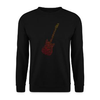 guitar player acoustic guitar classical guita - Unisex Sweatshirt - black - Front - Alina (178cm) & Michal (187cm)
