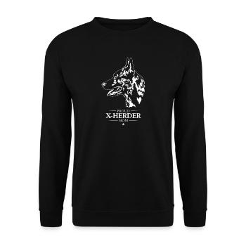 X Herder Mom Dog Dog Wilsigns - Unisex Sweatshirt - black - Front - Alina (178cm) & Michal (187cm)