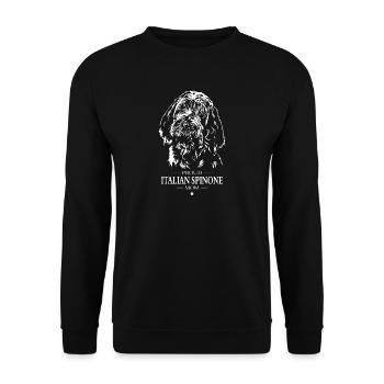 Italian Spinone Mom Dog Dog Wilsigns - Unisex Sweatshirt - black - Front - Alina (178cm) & Michal (187cm)