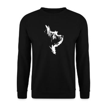 Westie Silhouette Silhouette Chiens Wilsigns - Sweat-shirt Unisexe - noir - Devant - Alina (178cm) & Michal (187cm)